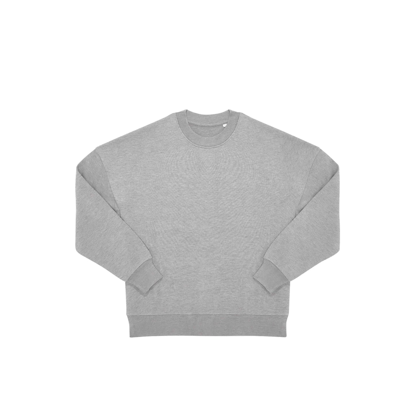 Vorderseite grauer oversized Pullover