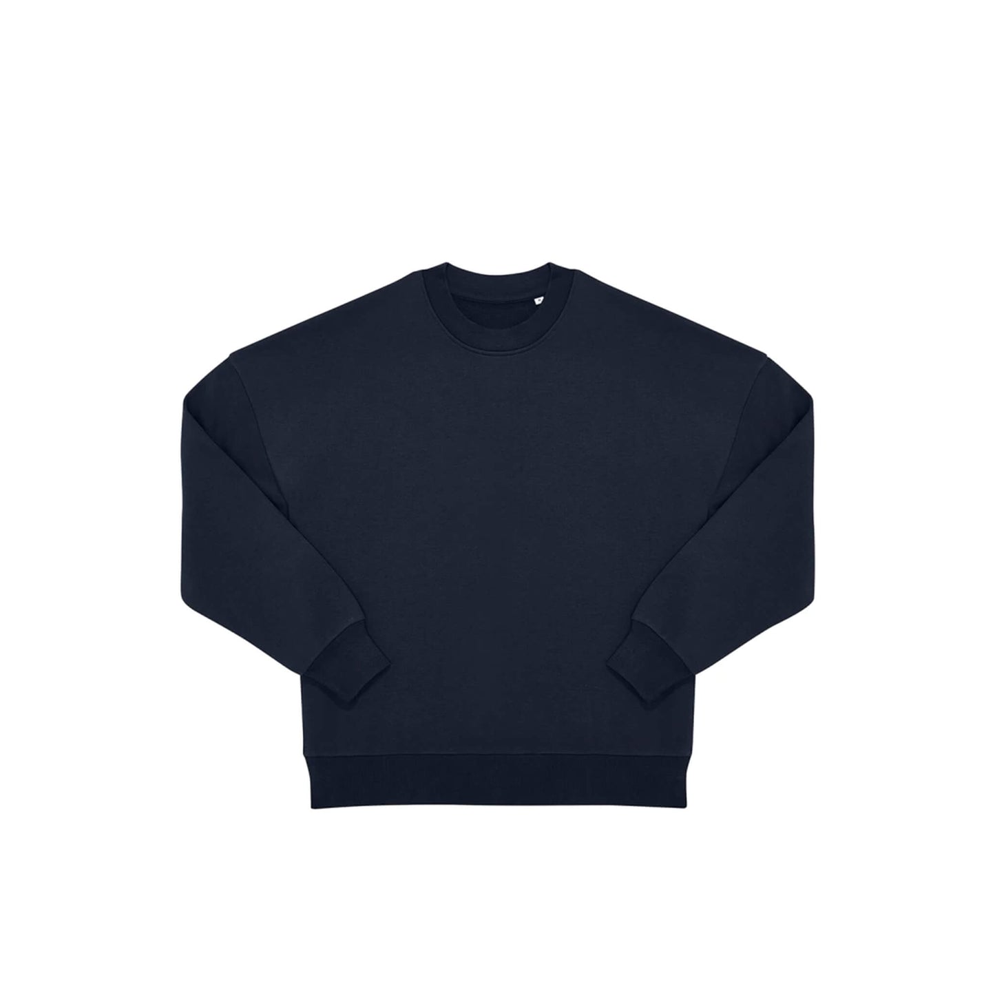 Vorderseite navy oversized Pullover