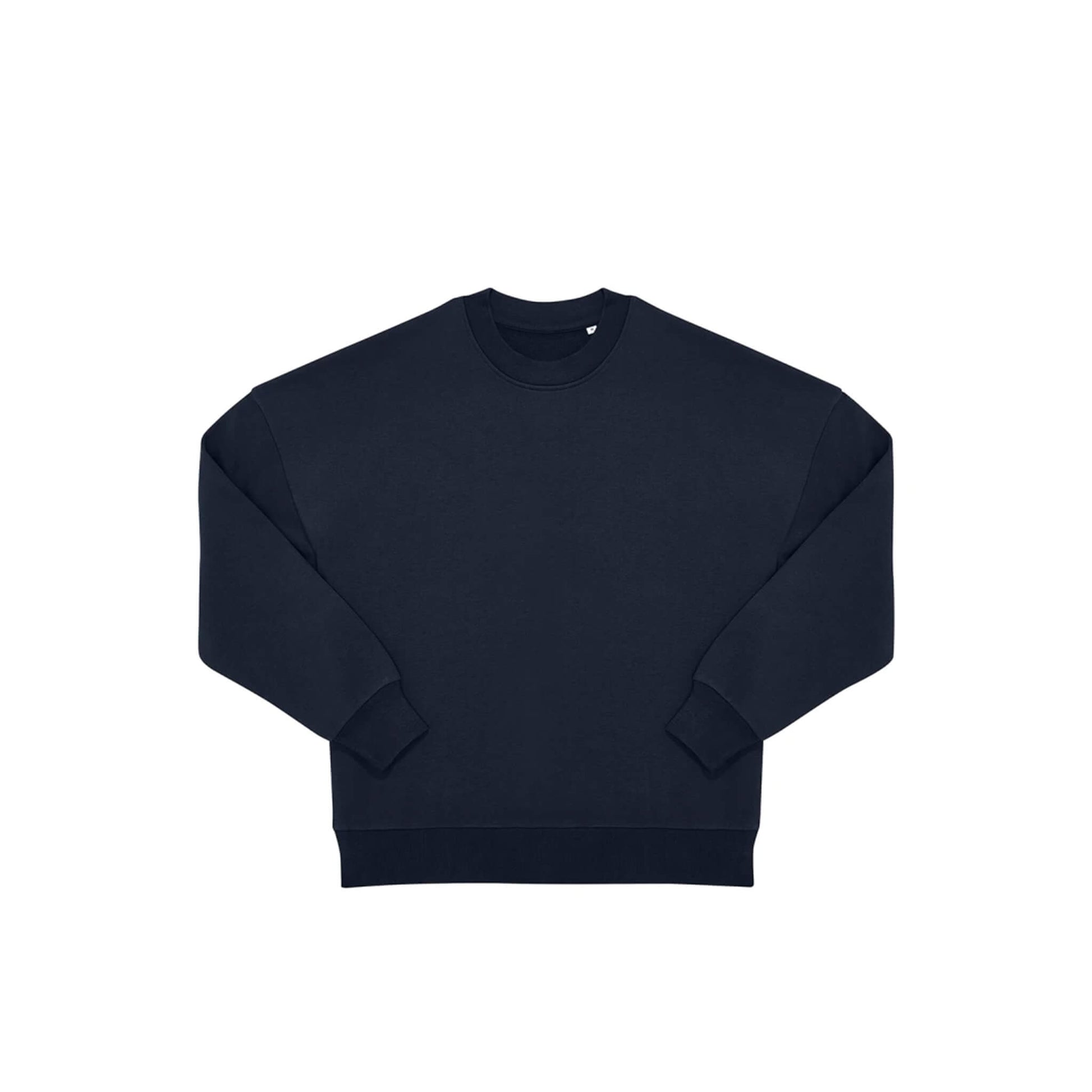 Vorderseite navy oversized Pullover